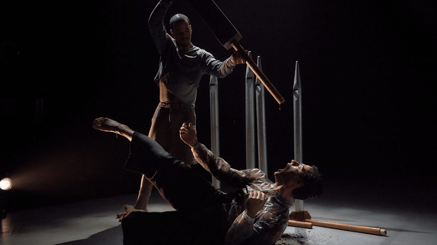 Osbiel Lazo and Ciro Melgaço in Alejandro Sajgalik's Nova Express, photo by Rodolfo Rueda