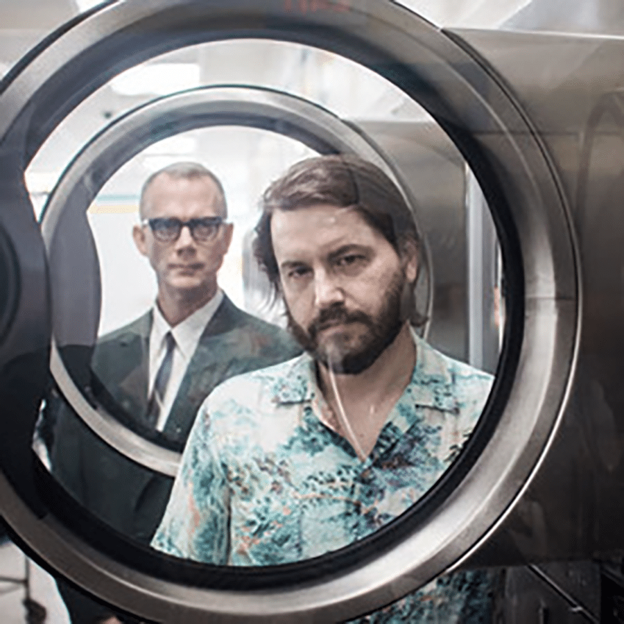 Headshot of Matmos, photo credit James Stewart