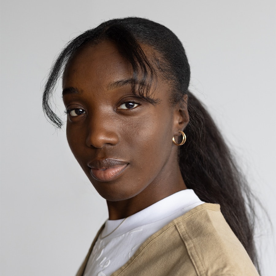 Headshot of Gaëlle Fabre, photo by Josée Lecompte