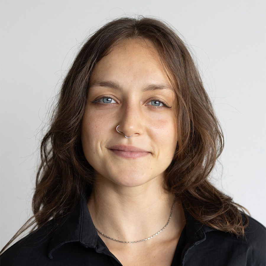 Headshot of Mickeline Couturier, photo by Josée Lecompte