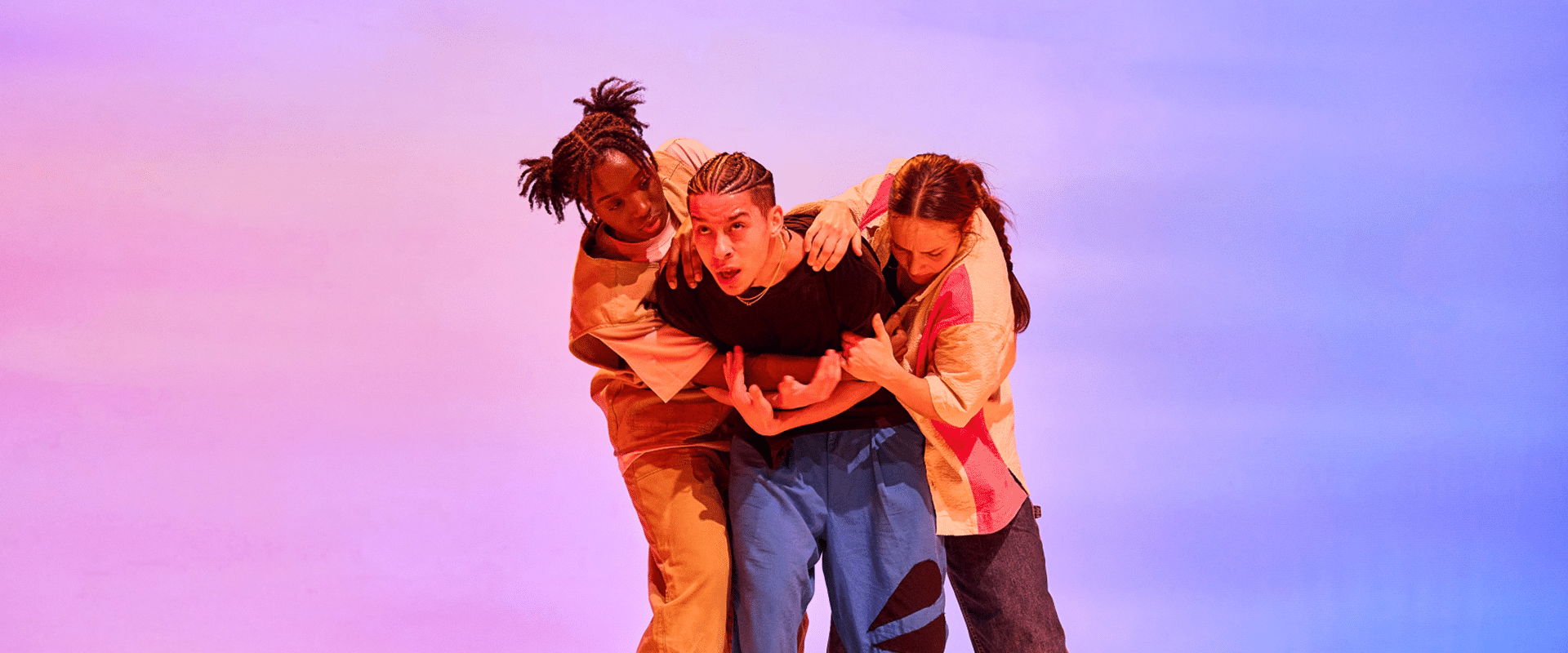 Gaëlle Fabre, Anthony Palomeque and Mickeline Couturier in Céline Richard Robichon's imagé, photo by Pierre Tran