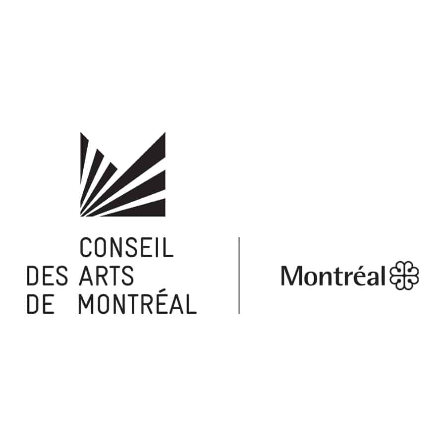 Logo Conseil des Arts de Montréal noir et blanc