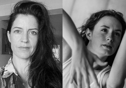 Victoria May and Samantha Sutherland, Samantha Sutherland photo by Aidan Tooth